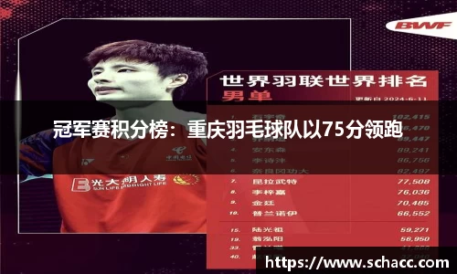 冠军赛积分榜：重庆羽毛球队以75分领跑