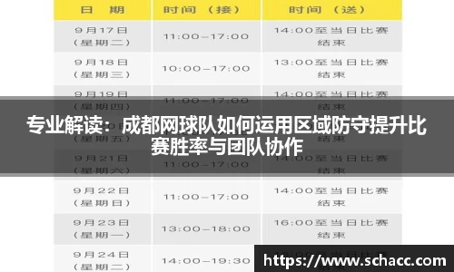 专业解读：成都网球队如何运用区域防守提升比赛胜率与团队协作