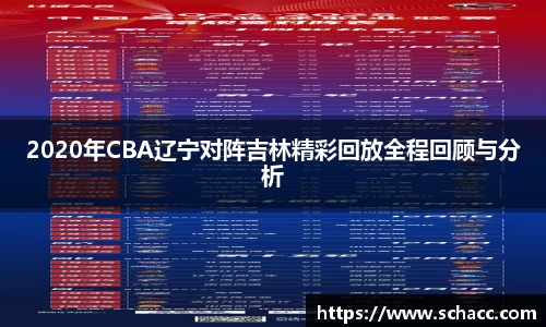 2020年CBA辽宁对阵吉林精彩回放全程回顾与分析