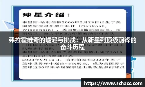 弗拉霍维奇的崛起与挑战：从新星到顶级前锋的奋斗历程